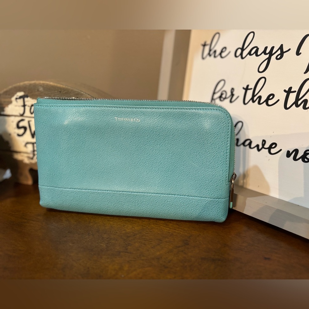 Tiffany and Co blue leather Long zippy Wallet - Picture 9 of 9